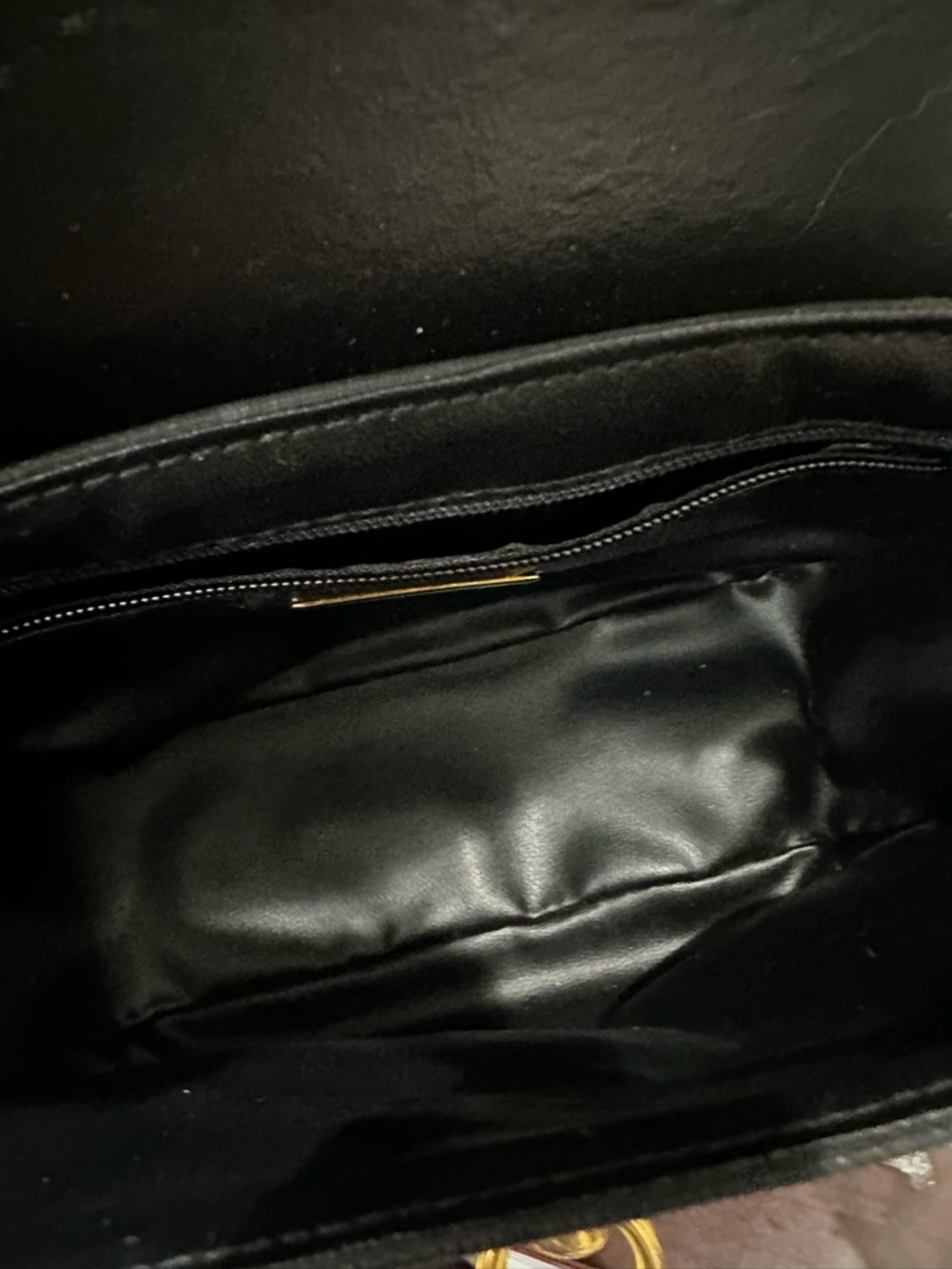 Nina Ricci Black Mini Top-Handle Bag with Gold Hardware - Picture 11 of 12